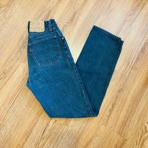 Vintage Levi High Rise Straight Leg Jeans